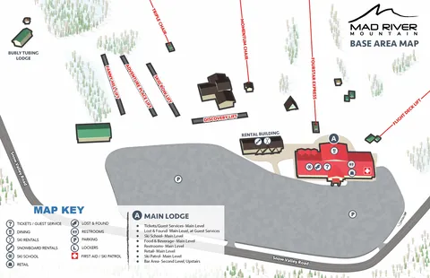 Mad River Mountain — Base Area Map