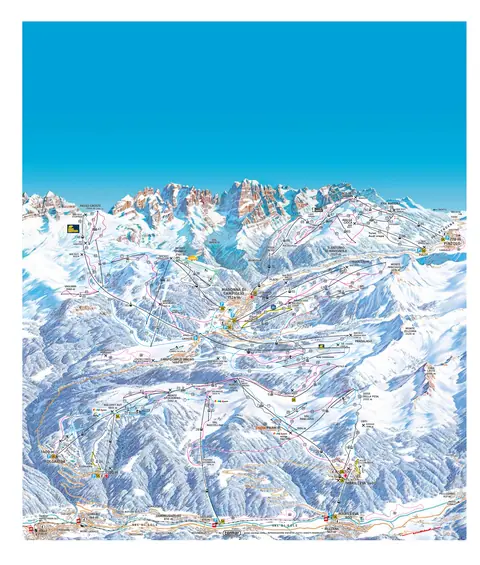 Madonna di Campiglio — Skirama Madonna di Campiglio (panoramic piste map)