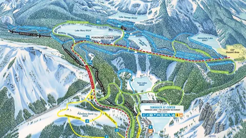 Mammoth Mountain — Tamarack Cross Country Trail Map 2021-22
