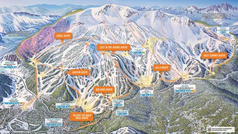 Mammoth Mountain — Uphill Routes 2022-23