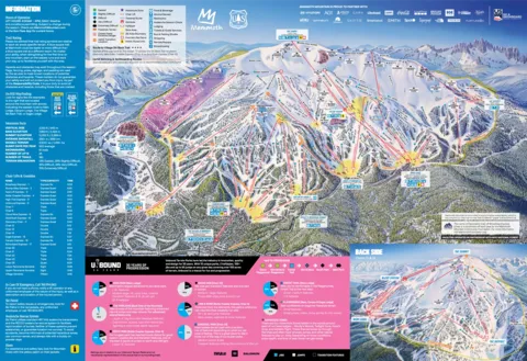 Mammoth Mountain — Winter Trail Map 2026-27