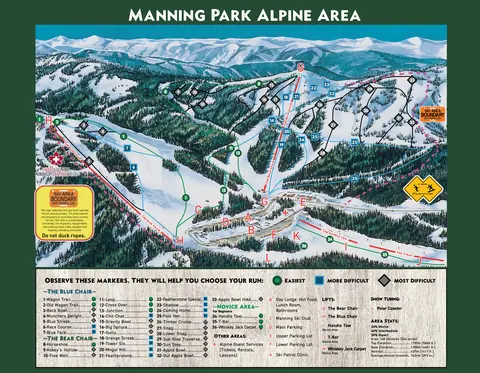 Manning Park — Alpine Area Trail Map