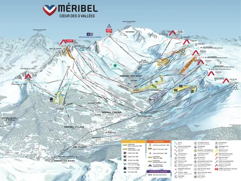 Méribel — Méribel piste map 2026-27