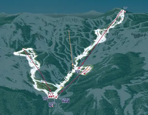 Mission Ridge — Night Skiing Trail Map