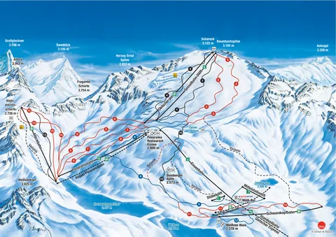 Mölltal Glacier — Winterpanorama Mölltaler Gletscher 2023-24