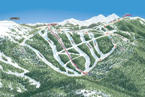 Monarch Mountain — No Name Basin Map