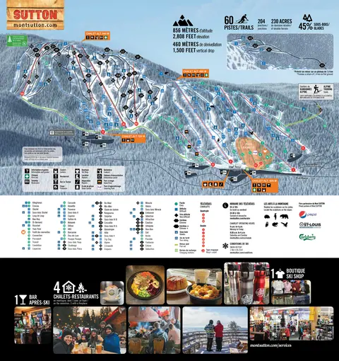 Mont Sutton — Trail Map