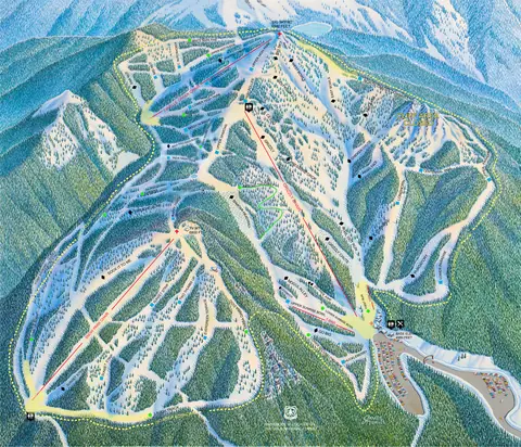 Montana Snowbowl — Trail Map (web image)