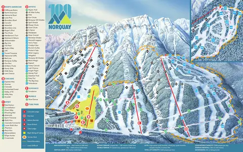 Mount Norquay — Trail Map