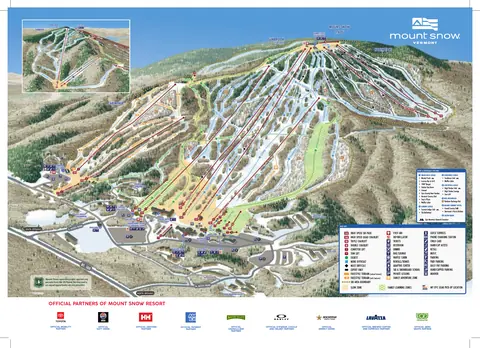 Mount Snow — Winter Trail Map