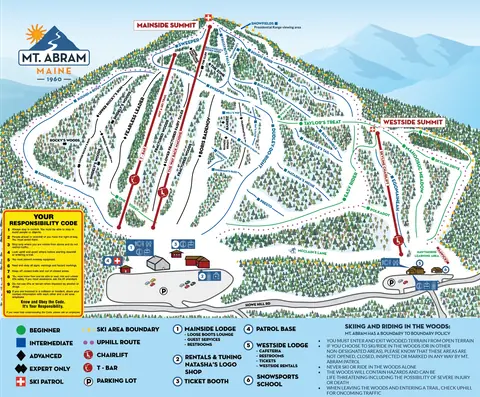 Mt Abram — Trail Map