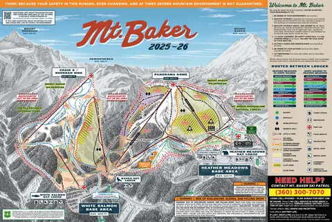 Mt. Baker — Trail Map