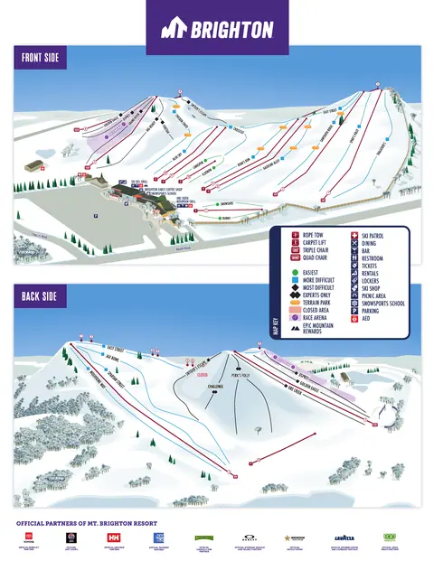 Mt. Brighton — Winter Trail Map