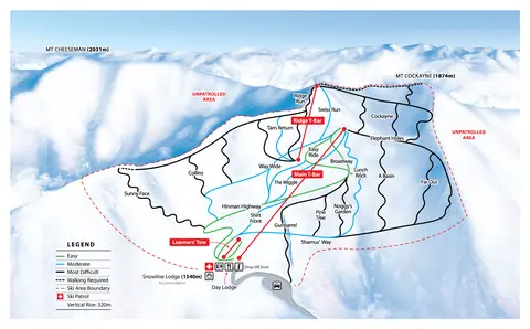 Mt Cheeseman — Trail Map
