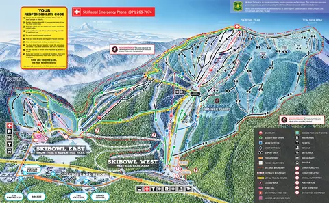 Mt Hood Skibowl — Trail Map