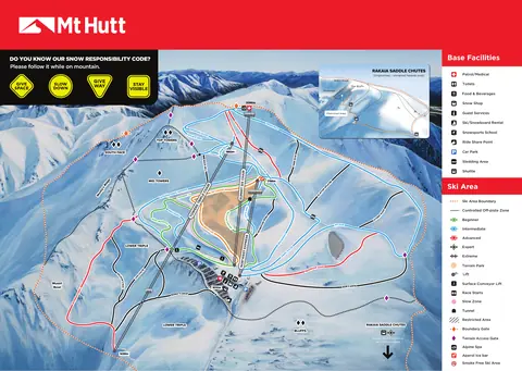 Mt Hutt — Trail Map