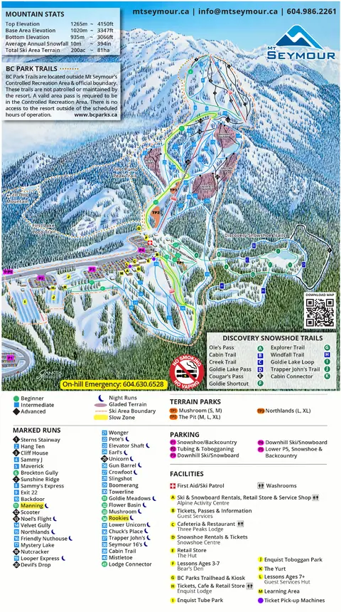 Mt. Seymour — Trail Map
