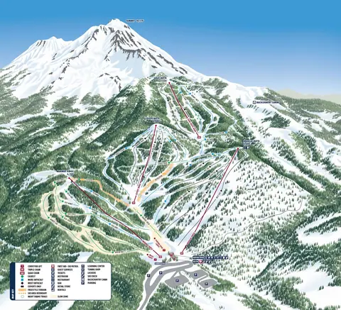 Mt Shasta Ski Park — Trail Map