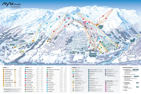 Myrkdalen — Piste Map