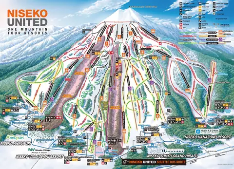 Niseko Hanazono Resort — Hanazono Trail Map 2025-26