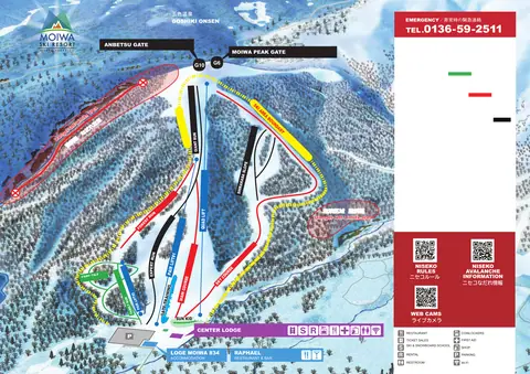 Niseko Moiwa — Trail Map