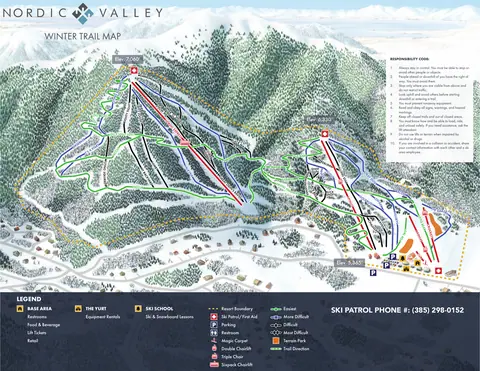 Nordic Valley — Trail Map