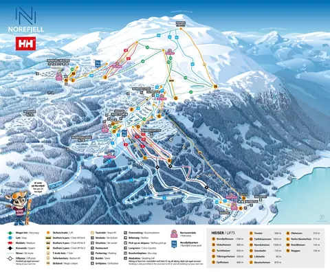Norefjell — Trail Map