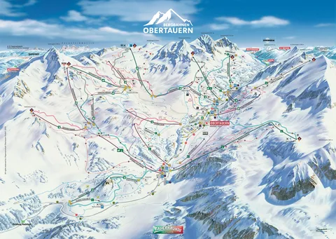 Obertauern — Pistenpanorama 2025-26