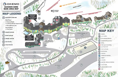 Okemo Mountain — Base Area Map