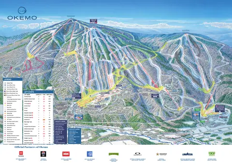 Okemo Mountain — Winter Trail Map