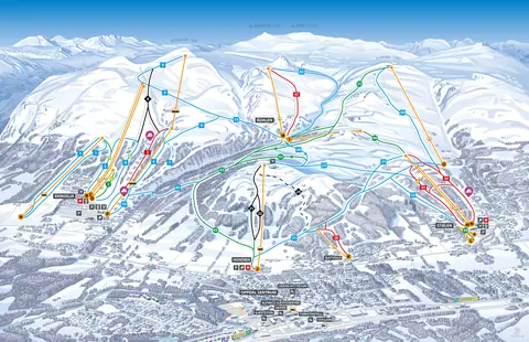 Oppdal — Løypekart (ski map)