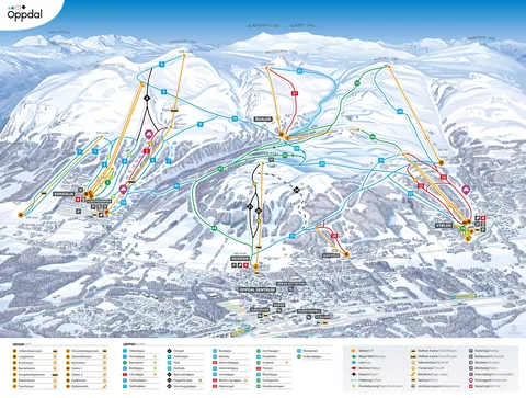 Oppdal — Løypekart (ski map) 1.7.0