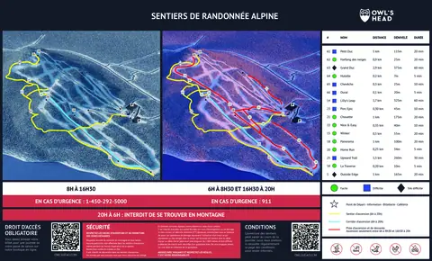 Owl's Head — Rando Alpine (uphill) Map