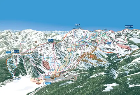 Palisades Tahoe — Palisades (main) Trail Map