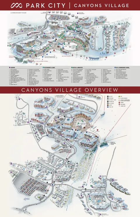 Park City — Canyons Village Base Area Map