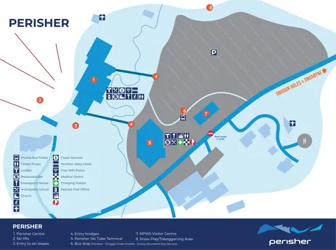 Perisher — Perisher Centre Base Area Map