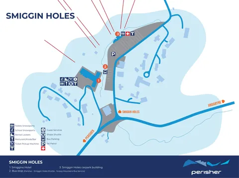Perisher — Smiggin Holes Base Area Map