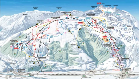 Pizol — Panoramakarte Winter 2025-26