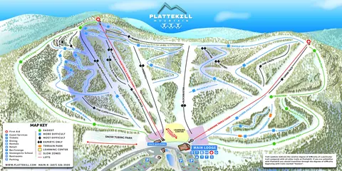 Plattekill Mountain — Trail Map
