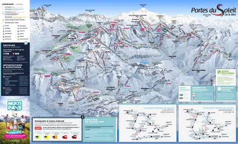 Portes du Soleil — Plan des pistes Portes du Soleil (full domain)