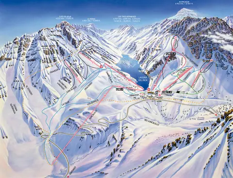 Portillo — Mapa de Pistas