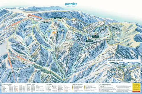 Powder Mountain — Winter Trail Map