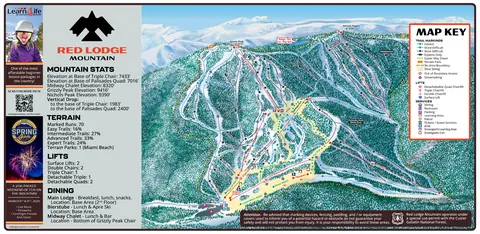 Red Lodge Mountain — Trail Map