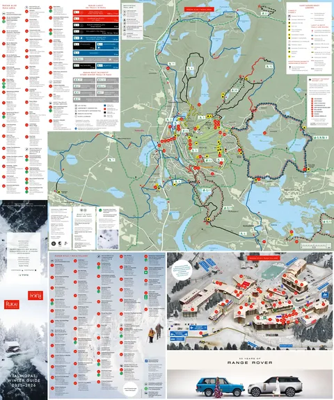 Ruka — Ski Trail Map (latukartta) 2025-26