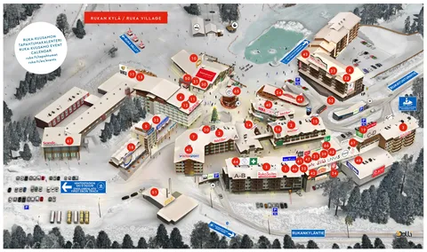 Ruka — Village Map Winter 2024-25