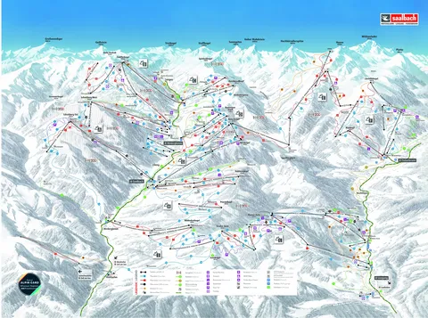 Saalbach Hinterglemm — Skicircus Piste Map 2026/27