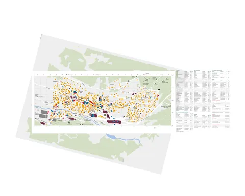 Saas-Fee — Village Map Saas-Fee