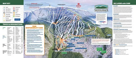 Saddleback Mountain — Trail Map