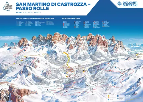 San Martino di Castrozza — Trail Map
