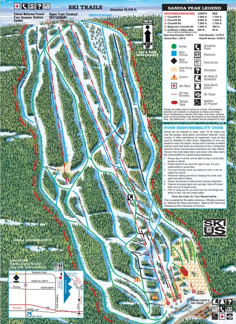 Sandia Peak — Trail Map